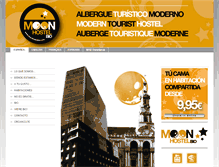 Tablet Screenshot of moonhostelbio.com